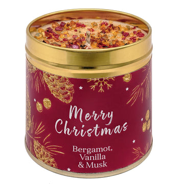 Christmas Elegance Candle – Merry Christmas with Bergamot, Vanilla & Musk