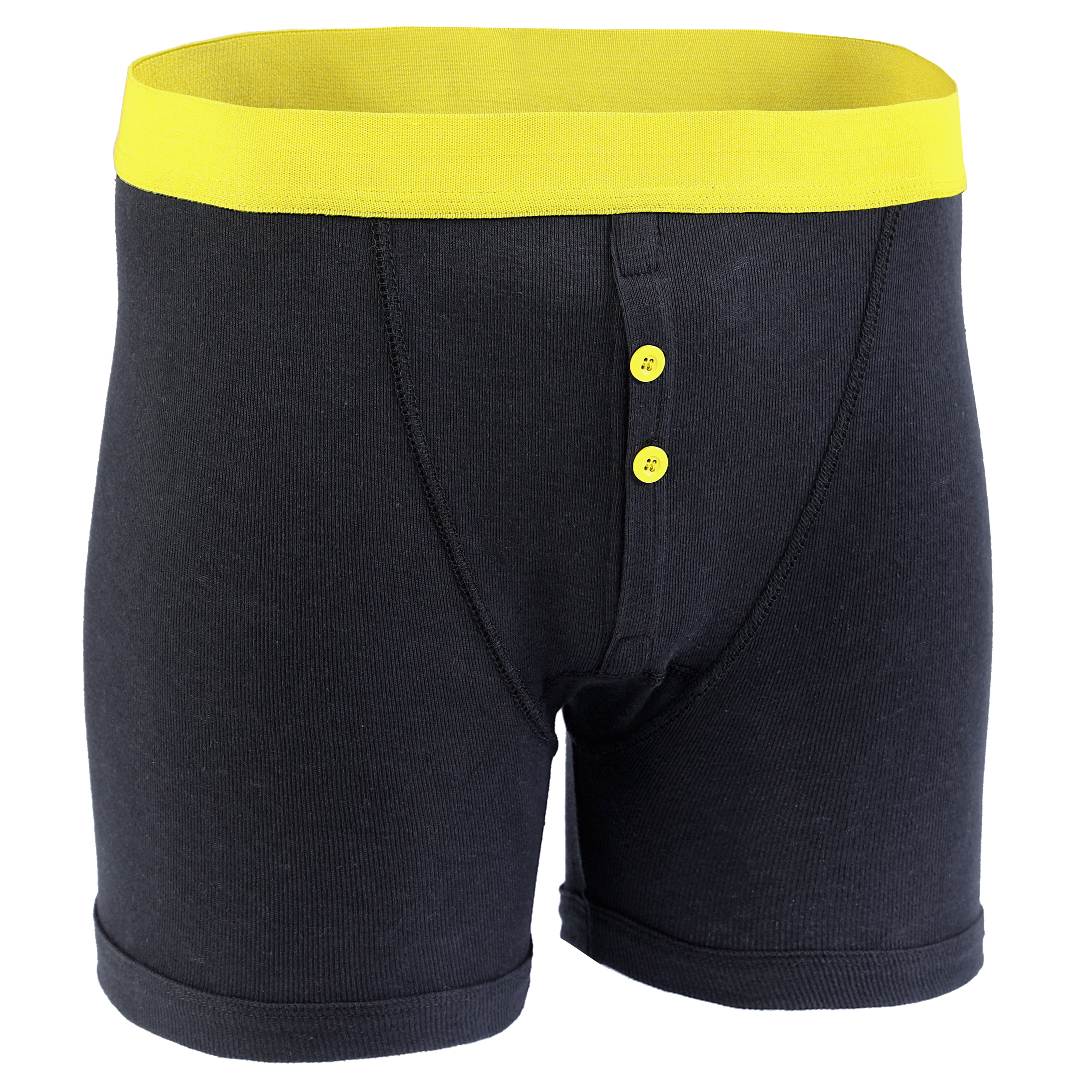 Sock Stack Boxer Shorts 12 Pack Black Cotton Blend Breathable Comfortable Stretch Button