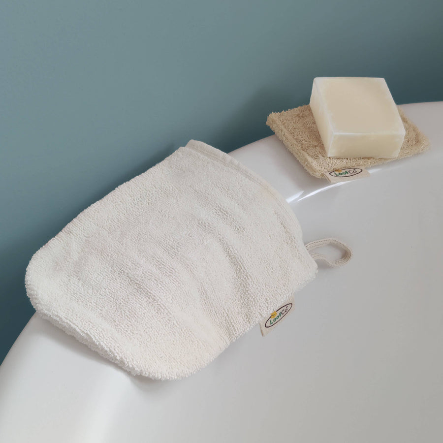 LoofCo Cleansing Mitt – Egyptian Cotton Face & Body Wash Glove