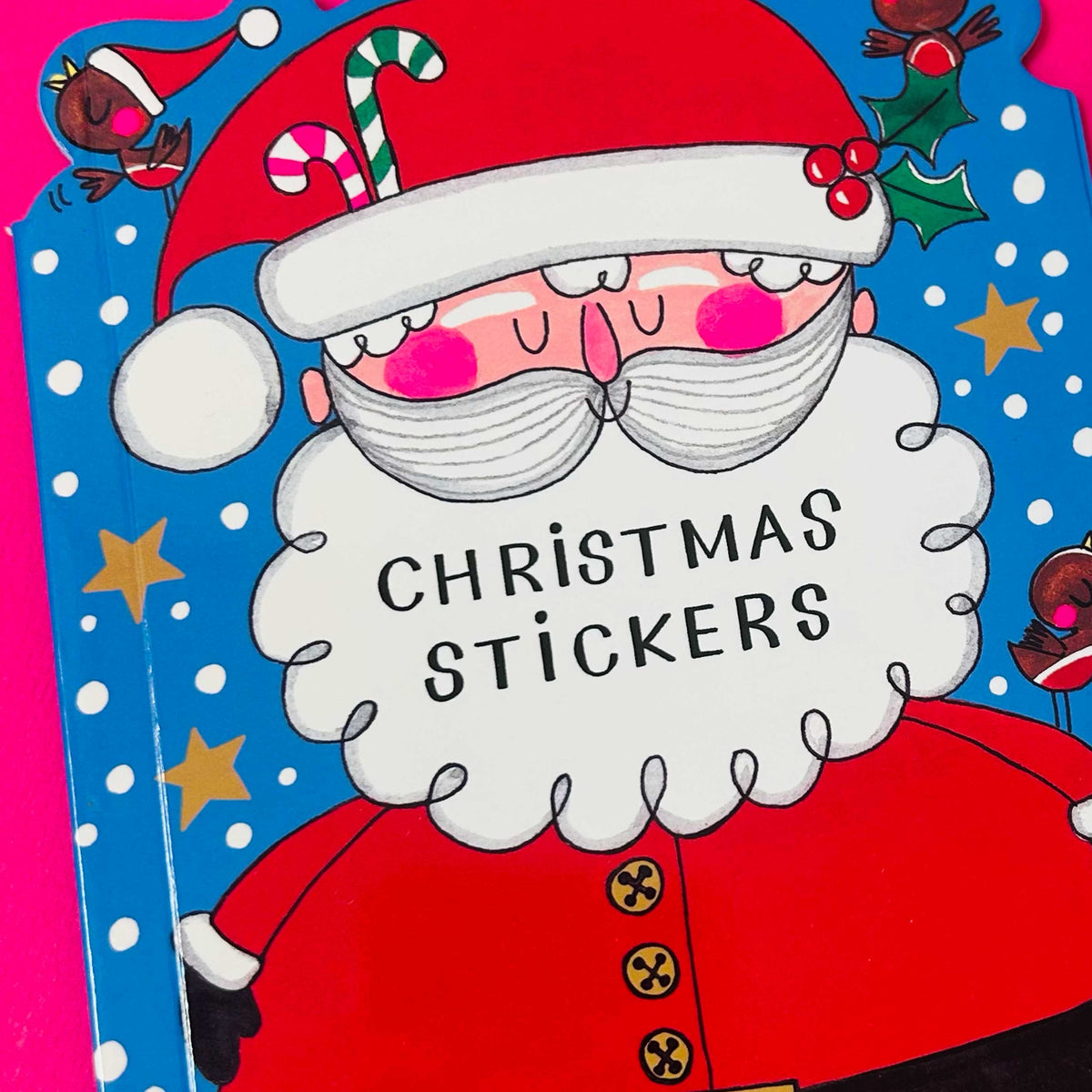 Christmas Die-Cut Sticker Book | 8 Sheets of Festive Stickers