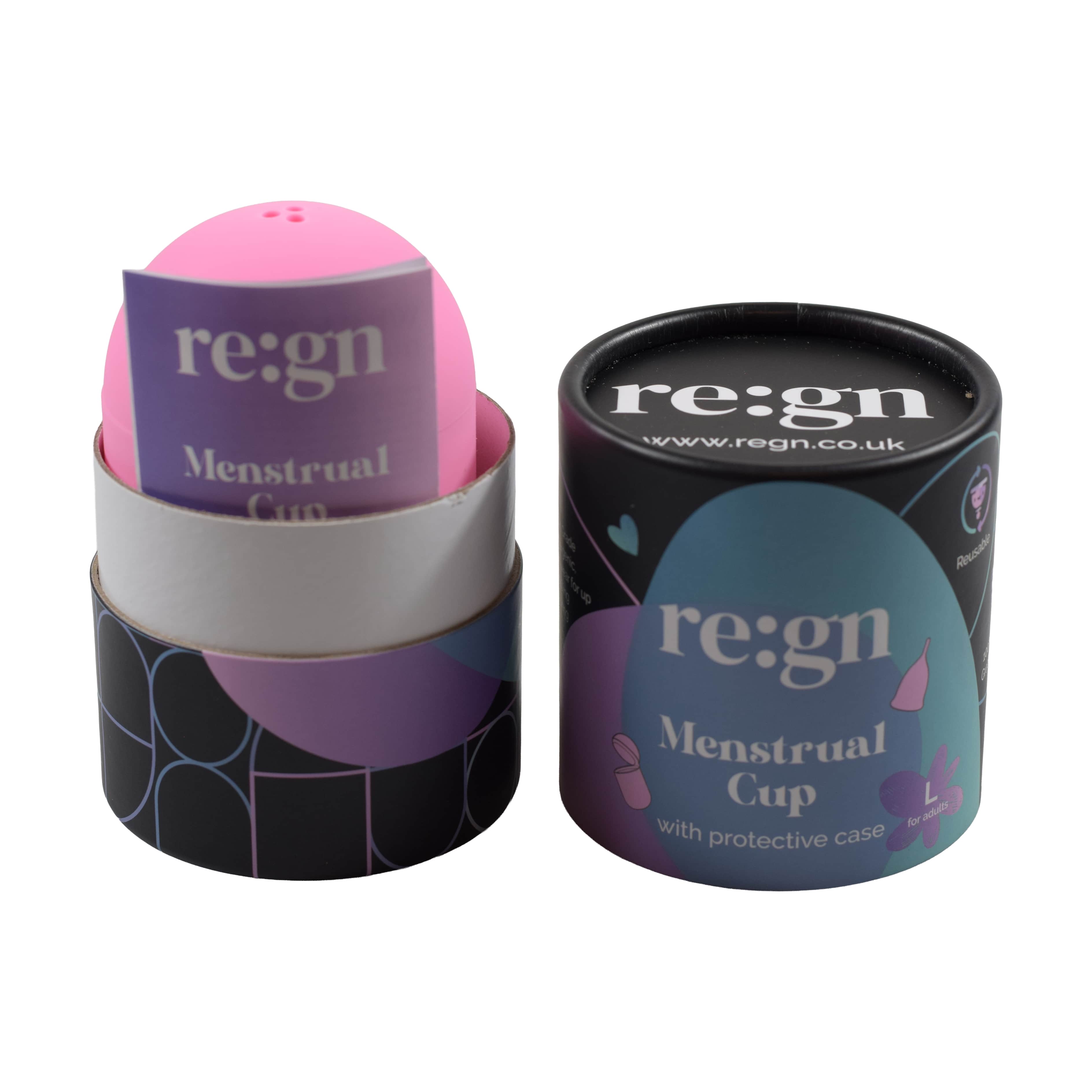 re:gn Eco Menstrual Cup – Reusable Silicone Cup with Case