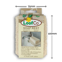 LoofCo Soap Rest – Natural Loofah Soap Dish for Bars