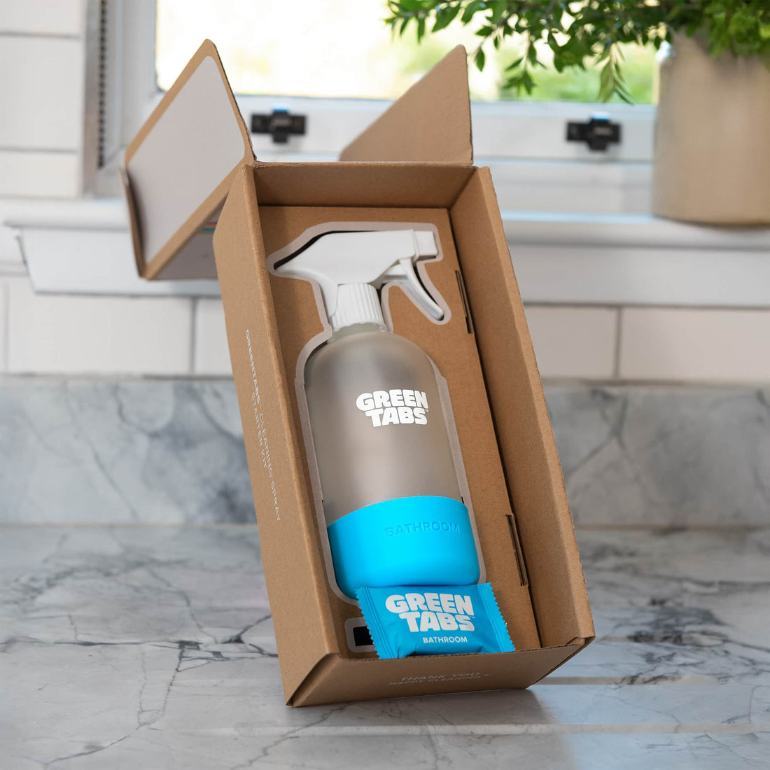 Plant-Powered Bathroom Cleaner GreenTabs™ – Plastic-Free, Vegan & Eco-Friendly Starter Kit