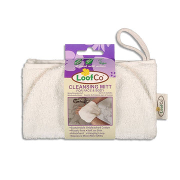 LoofCo Cleansing Mitt – Egyptian Cotton Face & Body Wash Glove
