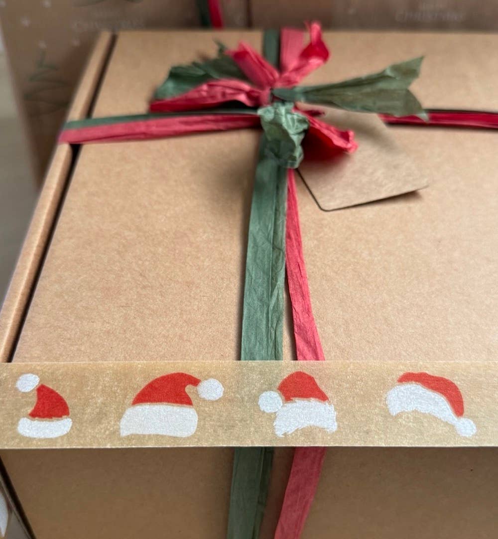 Colourful Festive Biodegradable Paper Tape 24mm x 50m