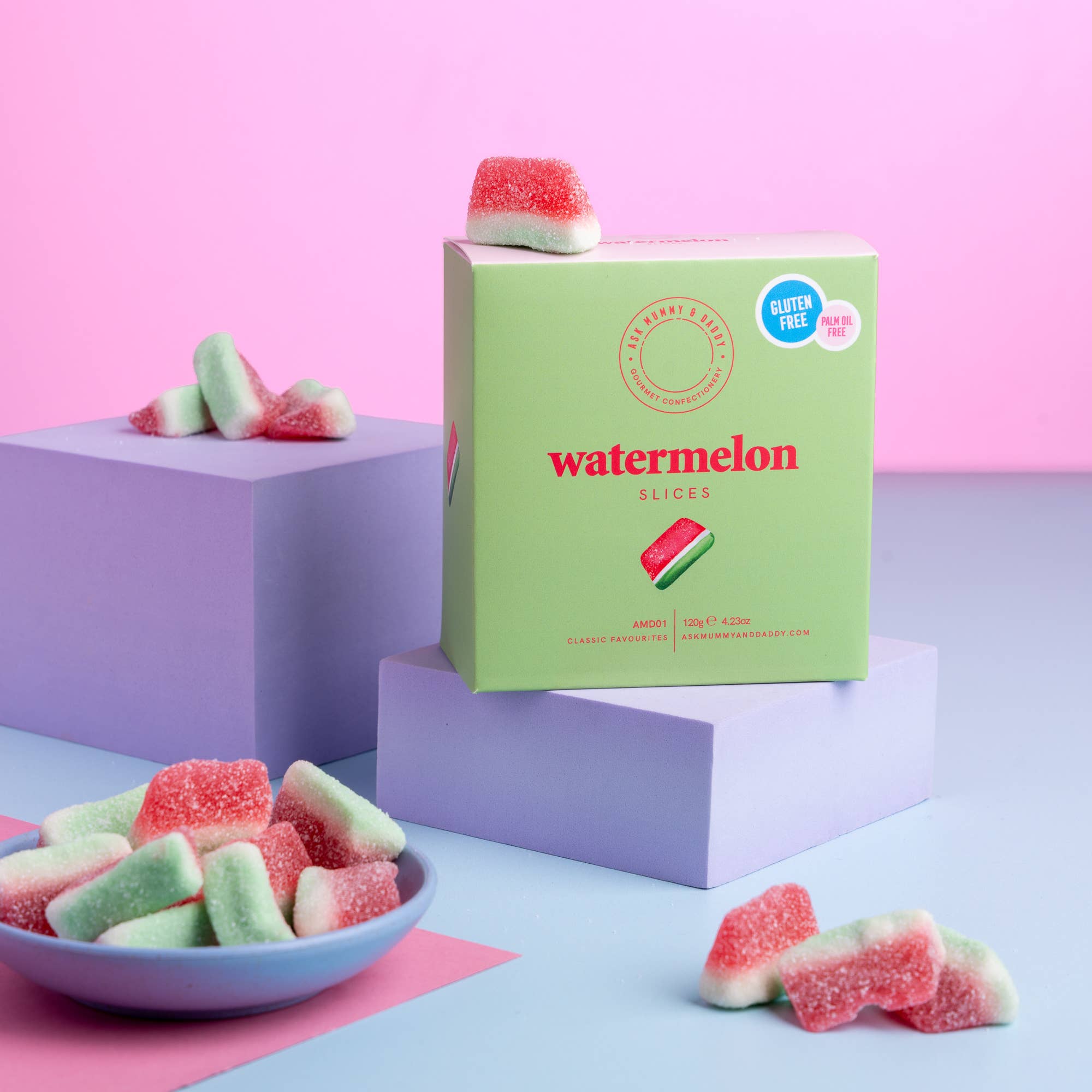 Ask Mummy & Daddy Watermelon Slices Gift Box – Watermelon Flavoured Sweets