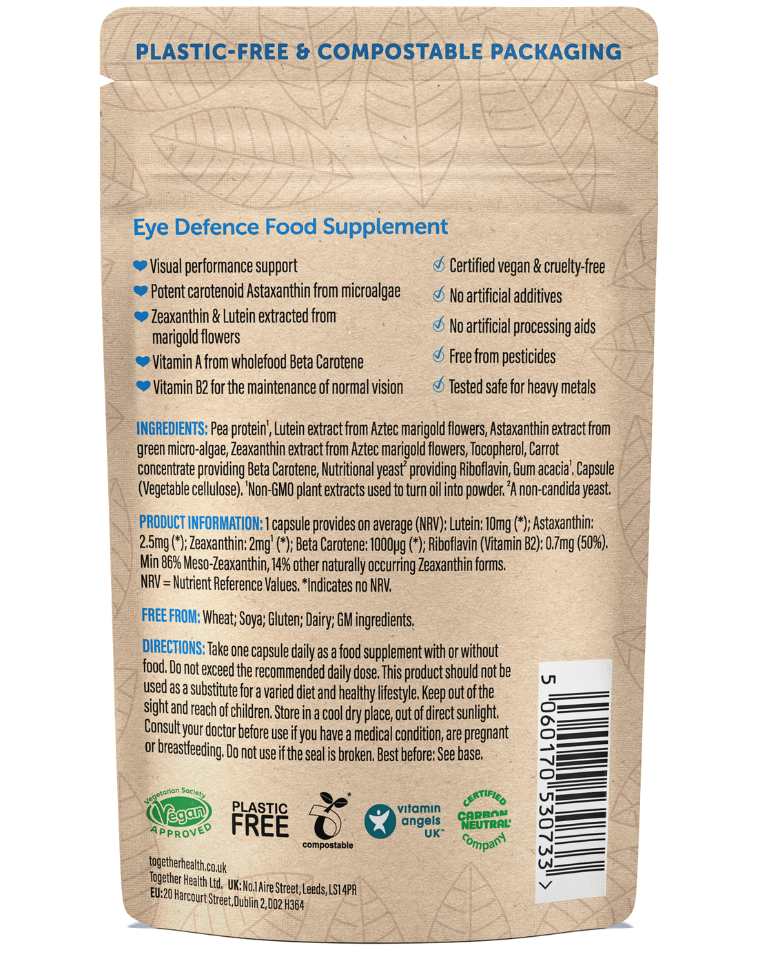 Eye Defence – Eye Vitamins Supplement – 30 Capsules