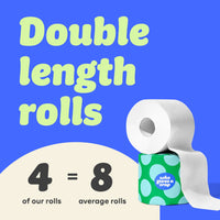 Classic Recycled Toilet Roll | Double Length 4 Pack