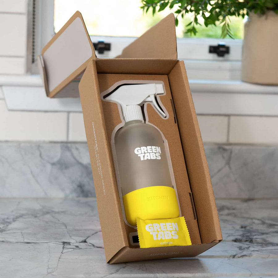 Plant-Powered Kitchen Degreaser GreenTabs™ – Plastic-Free, Vegan & Eco-Friendly Starter Kit
