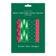 Christmas Paper Chains – Trees & Baubles | 100 Links | Approx. 6 Metres