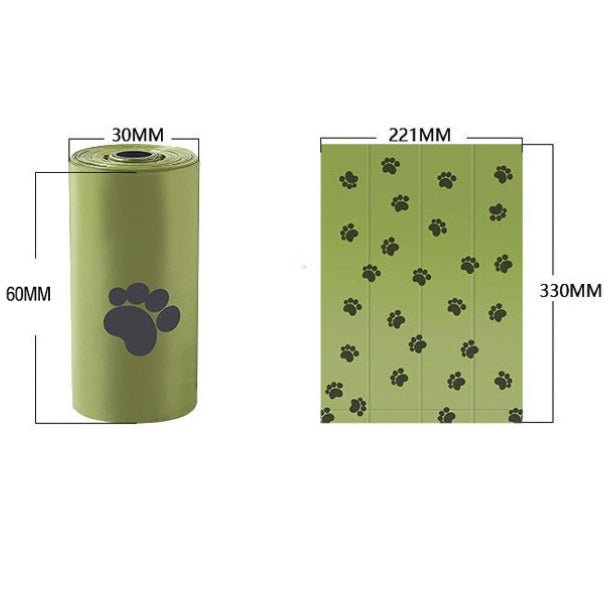 8 Rolls Of Biodegradable Eco Friendly Dog Poop Bags, Eco Waste Poo Disposal - Buy One Get One Half Price! - REGN