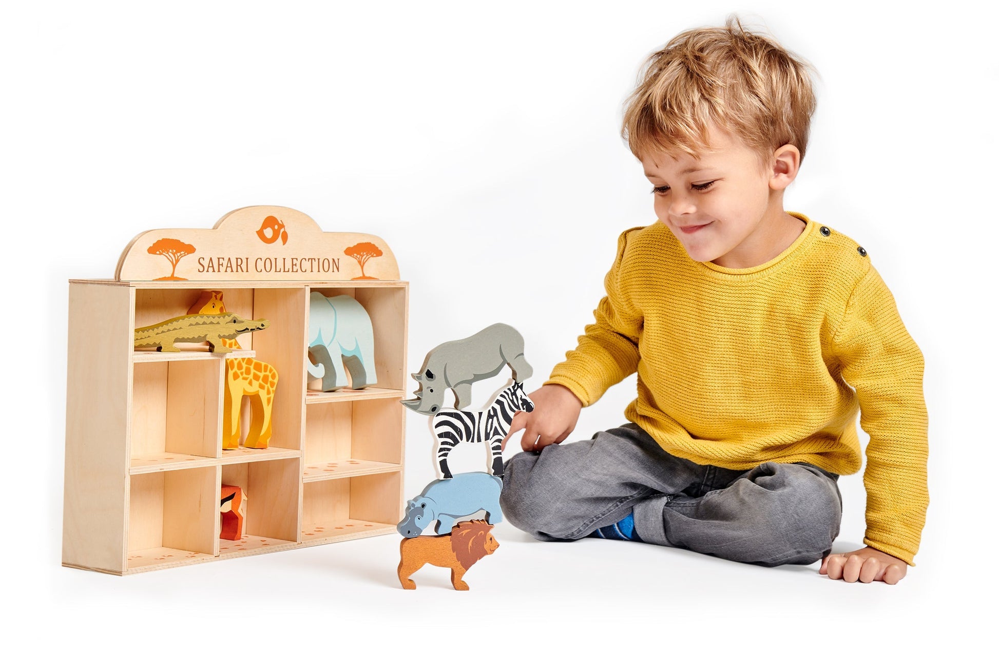 8 Safari Animals Shelf Set - REGN