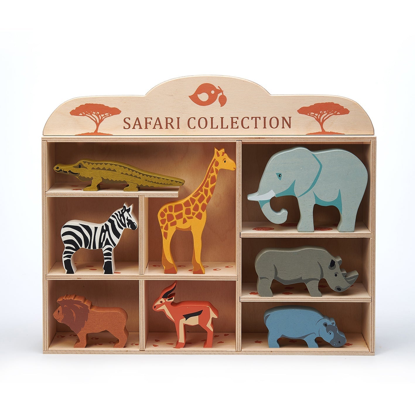 8 Safari Animals Shelf Set - REGN