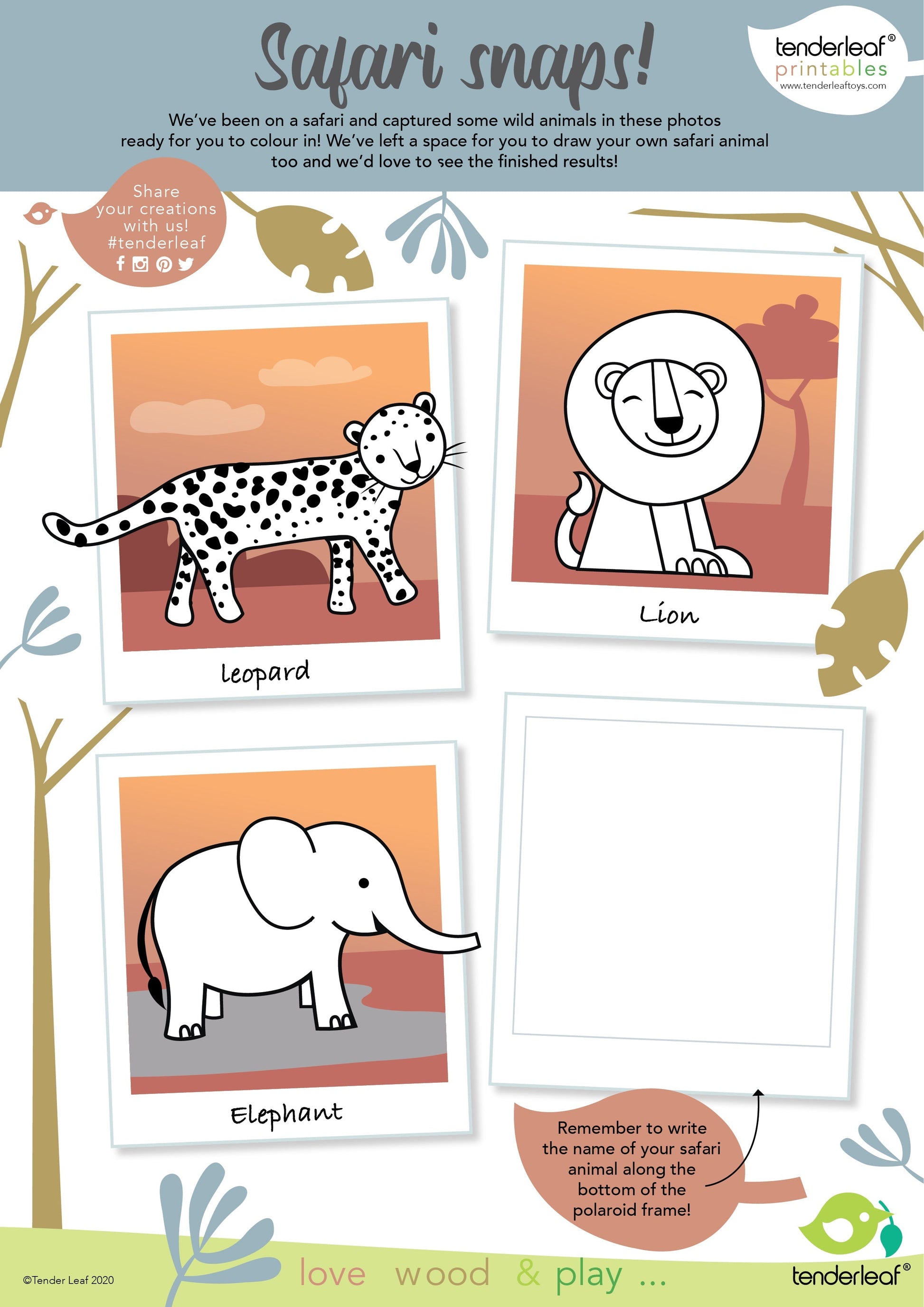 8 Safari Animals Shelf Set - REGN