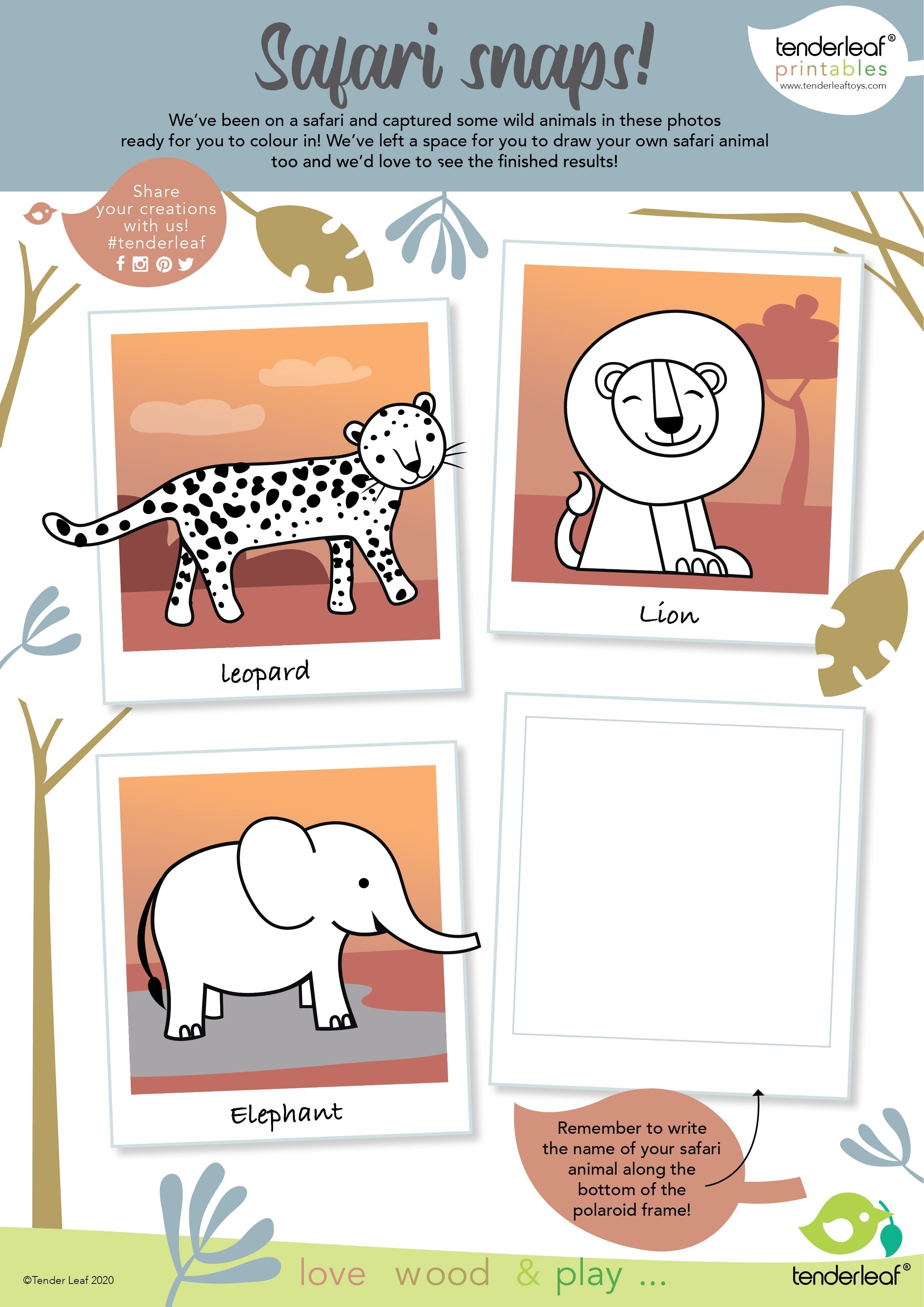 8 Safari Animals Shelf Set - REGN