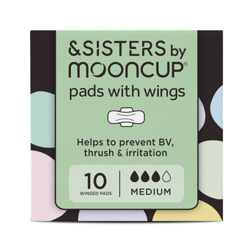 Pads with Wings | Medium/Day (10 pack) | Plastic-free| Vegan
