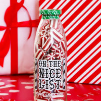 On The Nice List Sweet Bottle – Candy Cane Strawberry & Cream Gummies