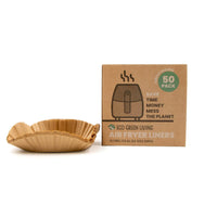 Eco Green Living Compostable Air Fryer Liners 50 Pack – Plastic-Free & Grease-Resistant