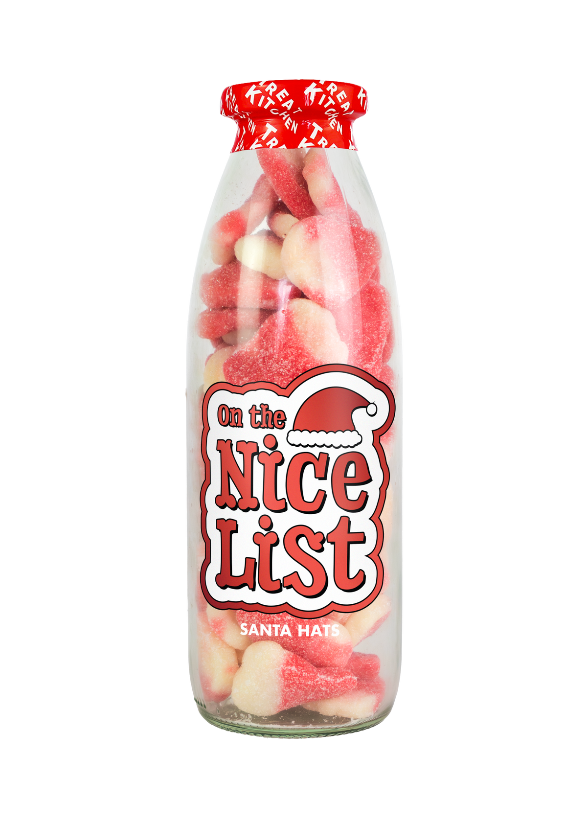 On the Nice List Christmas Message Bottle of Sweets | Festive Gift