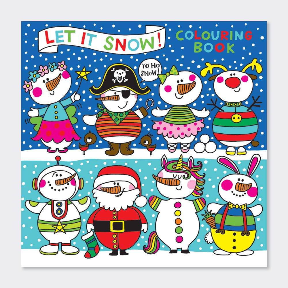 Children's Christmas Colouring Book – Let It Snow Snowman | 12 Festive Pages