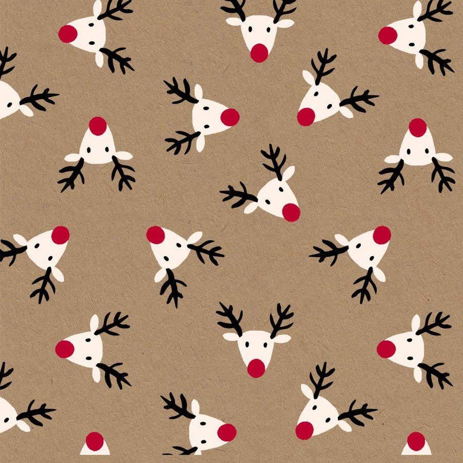 Christmas Ho Ho Wrapping Paper – Eco-Friendly FSC™ Recyclable Kraft  - Single Sheet
