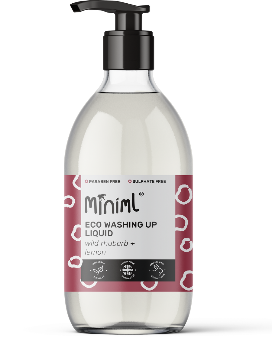 Rhubarb & Lemon Washing Up Liquid – 500ml Glass Bottle