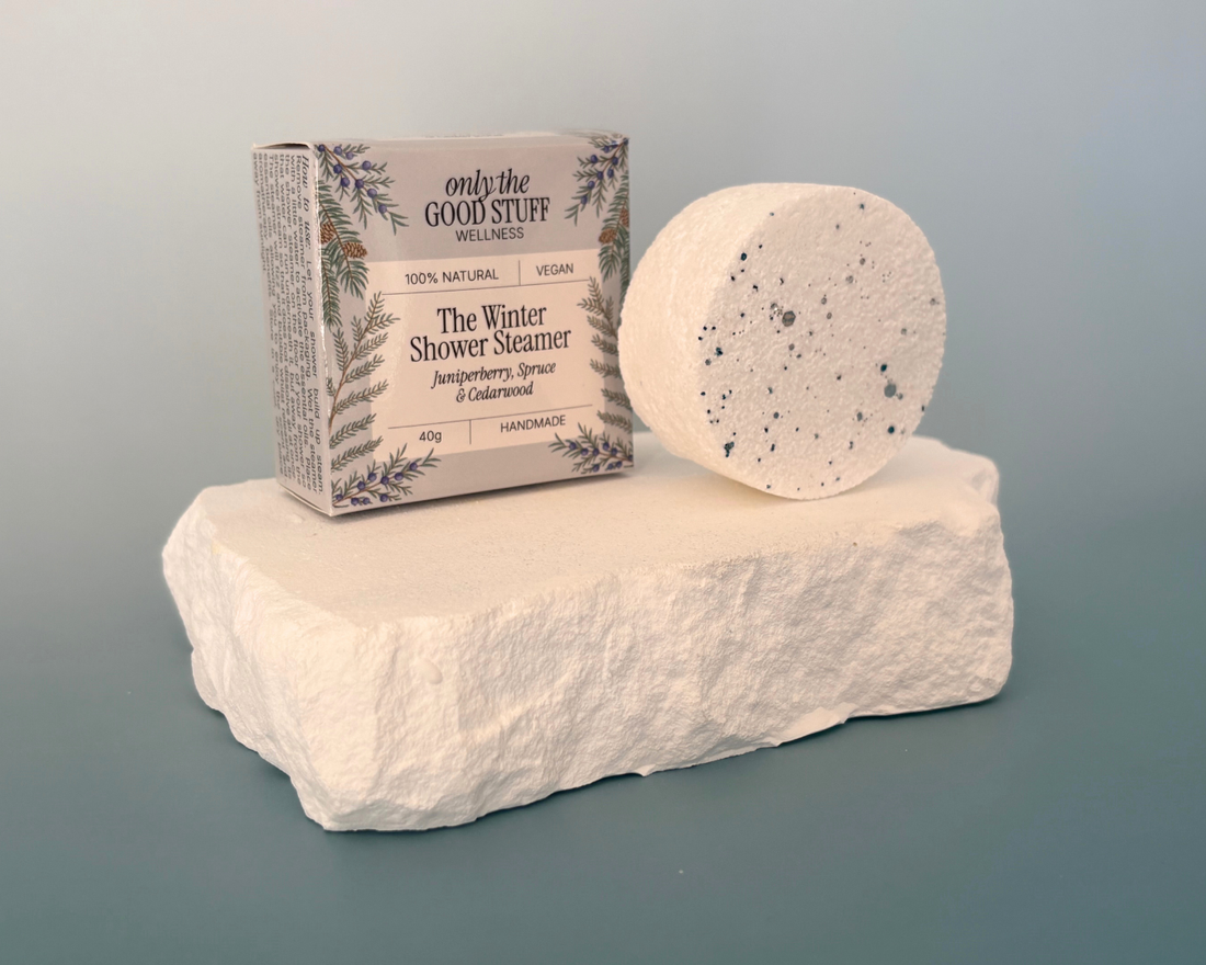 Winter Shower Steamer with Essential Oils – Juniperberry, Spruce & Cedarwood