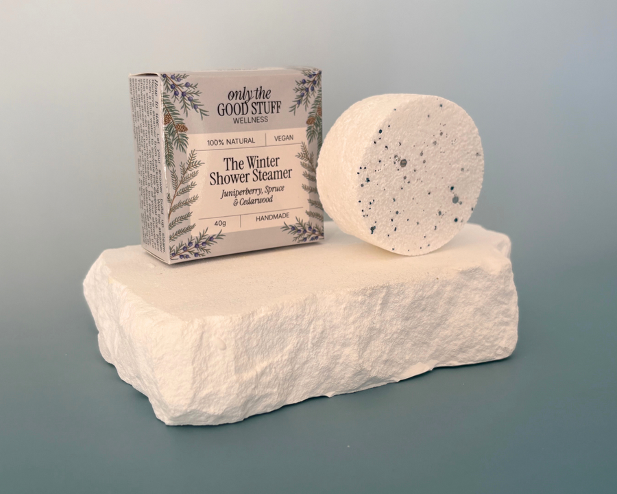 Winter Shower Steamer with Essential Oils – Juniperberry, Spruce & Cedarwood