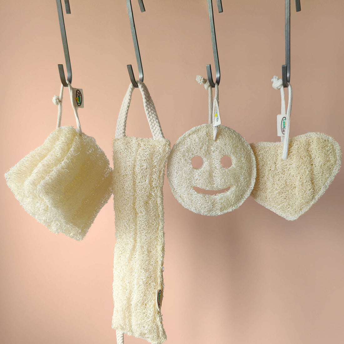 LoofCo Body Loofah – Natural Exfoliating Sponge for Bath & Shower