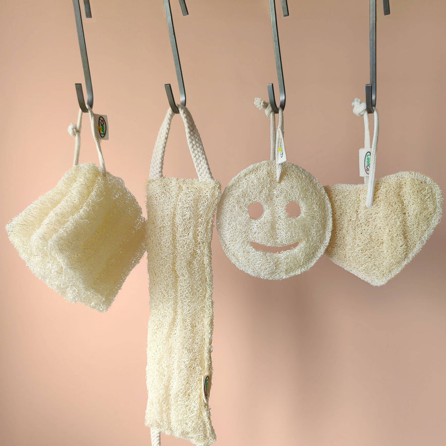 LoofCo Body Loofah – Natural Exfoliating Sponge for Bath & Shower