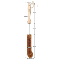 LoofCo Water Bottle Brush – Natural Coconut Coir Fibre with Rubberwood Handle