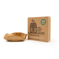 Eco Green Living Compostable Air Fryer Liners 50 Pack – Plastic-Free & Grease-Resistant