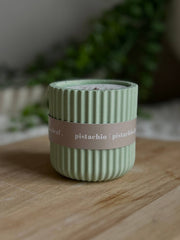 Pistachio Scented Soy Wax Refillable Candle – Sage | Up to 32 Hours