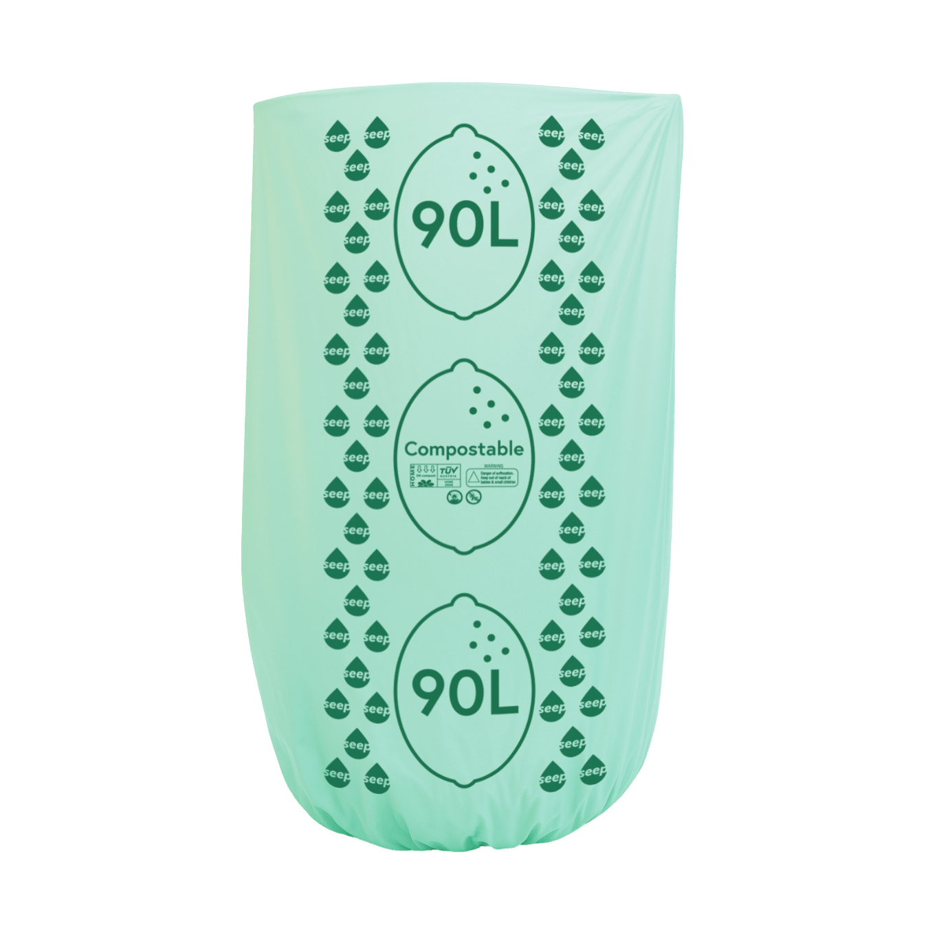 90L Compostable Garden Waste Bags – 10 Bags Per Roll, Plastic - Free - REGN