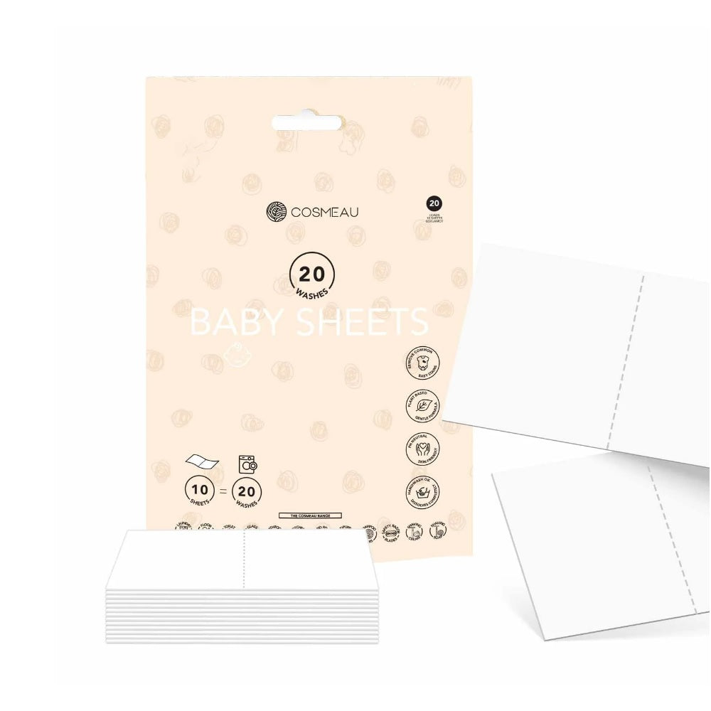 Baby Clothing Laundry Sheets - 20 Washes