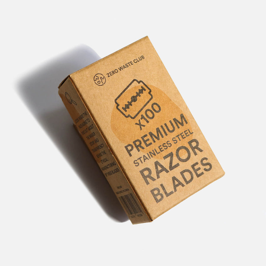 Double Edge Safety Razor Blades - Single Eco Blade Safety Razor Blades, 100 Pack