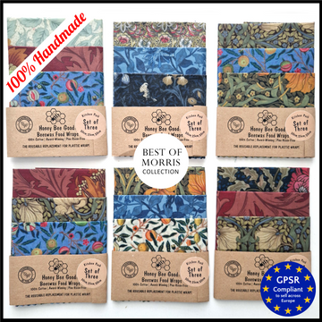 Beeswax Food Wraps Set of 3 | William Morris Designs