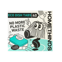 The best dishwasher tablets for you, your family and the planet.  WHAT IT IS:  40x eco-friendly dishwasher tablets All-in-one, includes rinse aid + dishwasher salt Only 21p a wash (auto-delivery) Effective against tough stains, even at 30 degrees Zero plastic, non-toxic and vegan  Delivered through your letterbox