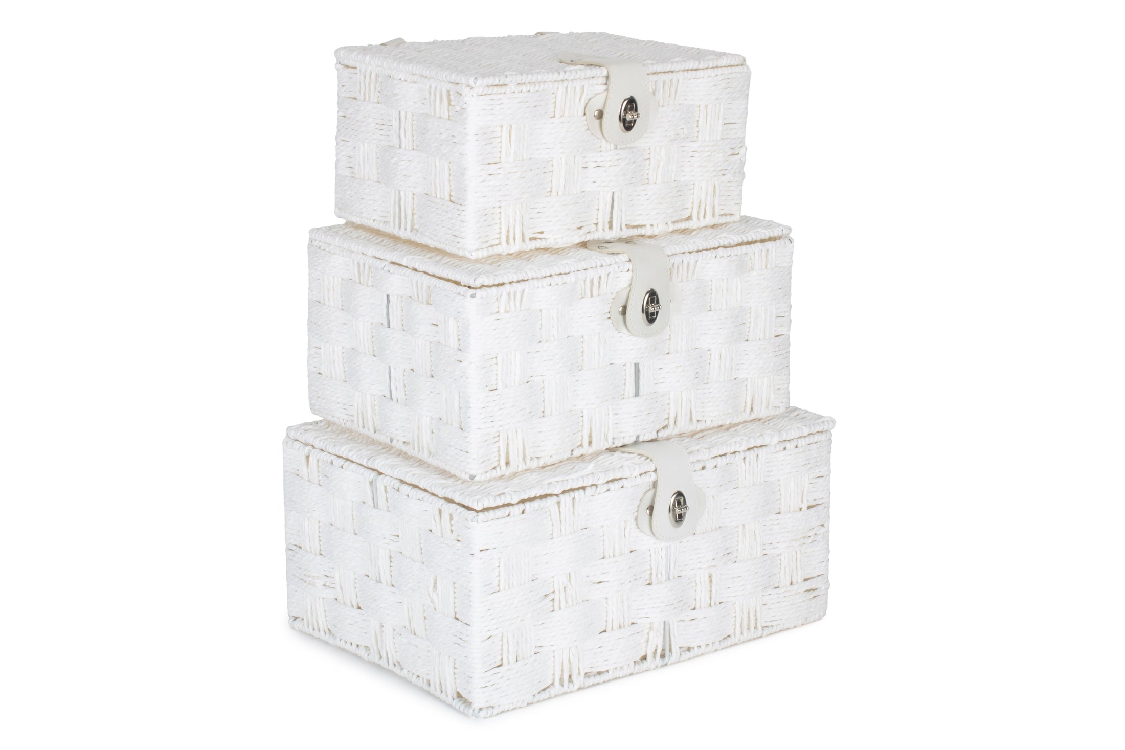 Paper Rope Hampers - White