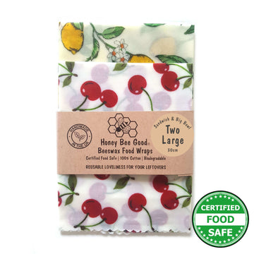 Beeswax Food Wraps Classic Set of 2 Large | Italian Kitchen Design