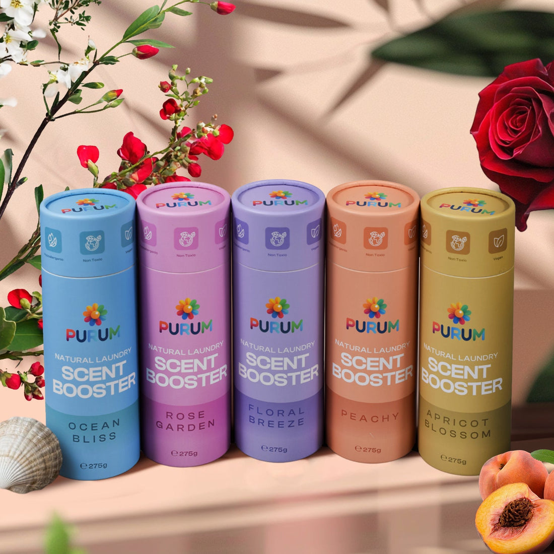 Purum Eco Friendly Laundry Scent Boosters - Try All 5 Scents