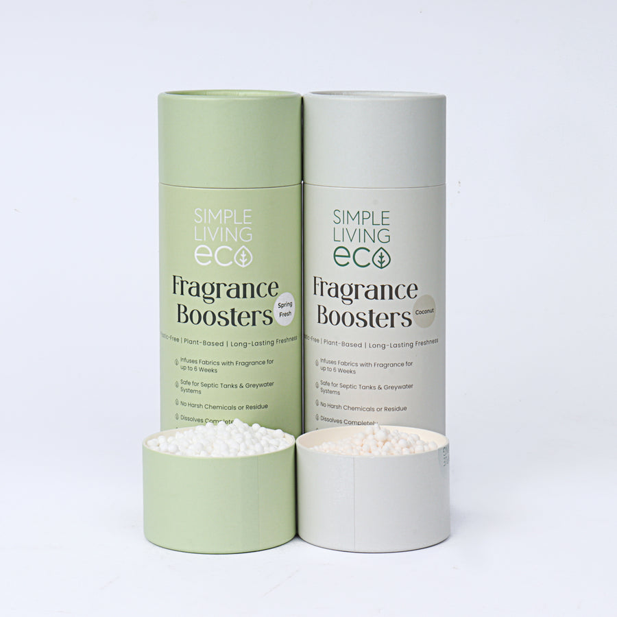 UK Made Plant-Based Fragrance Booster Beads for Laundry – Spring Fresh & Coconut - Buy One Get One Half Price!