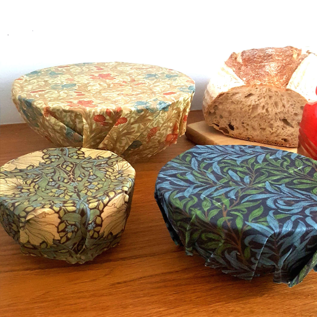 Beeswax Food Wraps Set of 3 | William Morris Designs