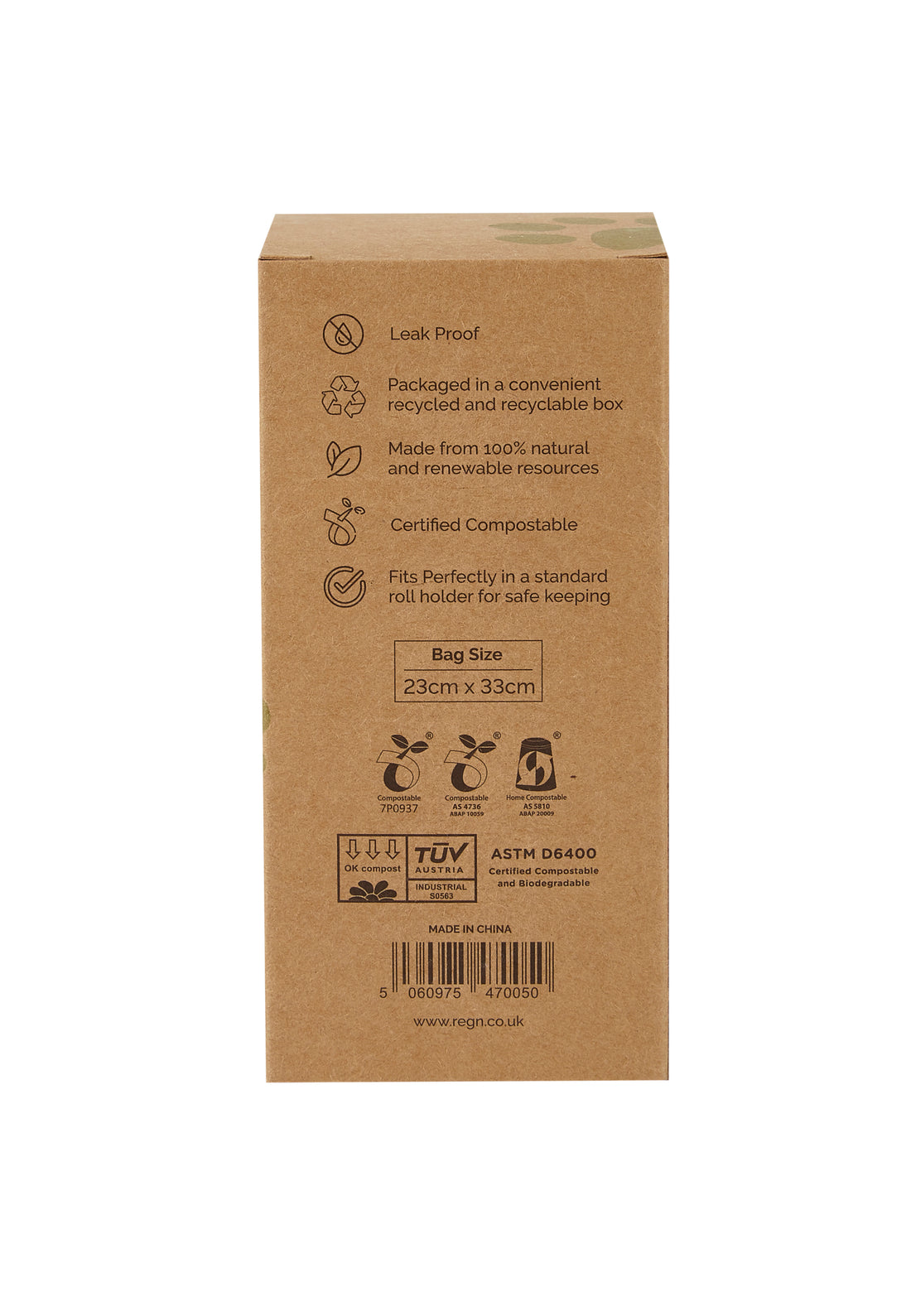 Re:gn Extra Thick & Strong Compostable Dog Poop Bags – 120 Bags per Pack