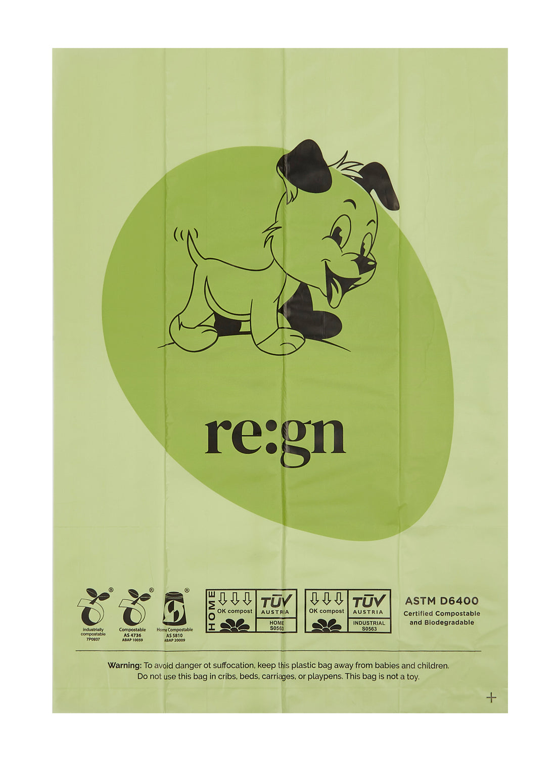Re:gn Extra Thick & Strong Compostable Dog Poop Bags – 120 Bags per Pack