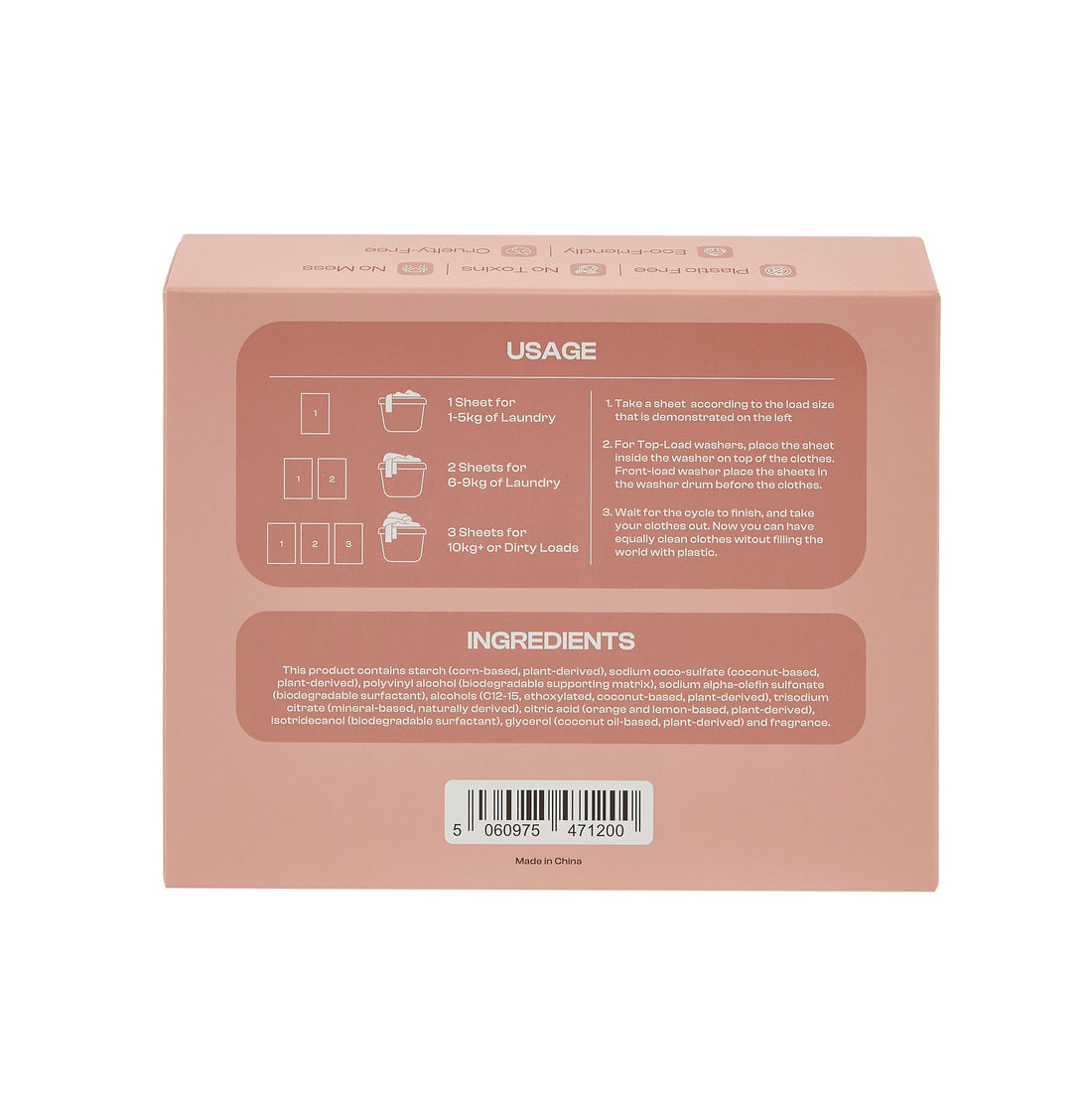 Purum Scented Eco-Friendly Laundry Detergent Sheets - 64 Pack