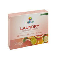 Purum Scented Eco-Friendly Laundry Detergent Sheets - 64 Pack