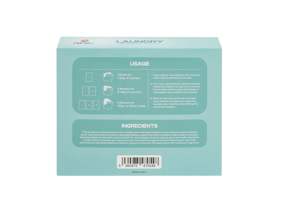 Purum Eco Laundry Mega Bundle – 320 Laundry Sheets + 1.375kg Scent Boosters