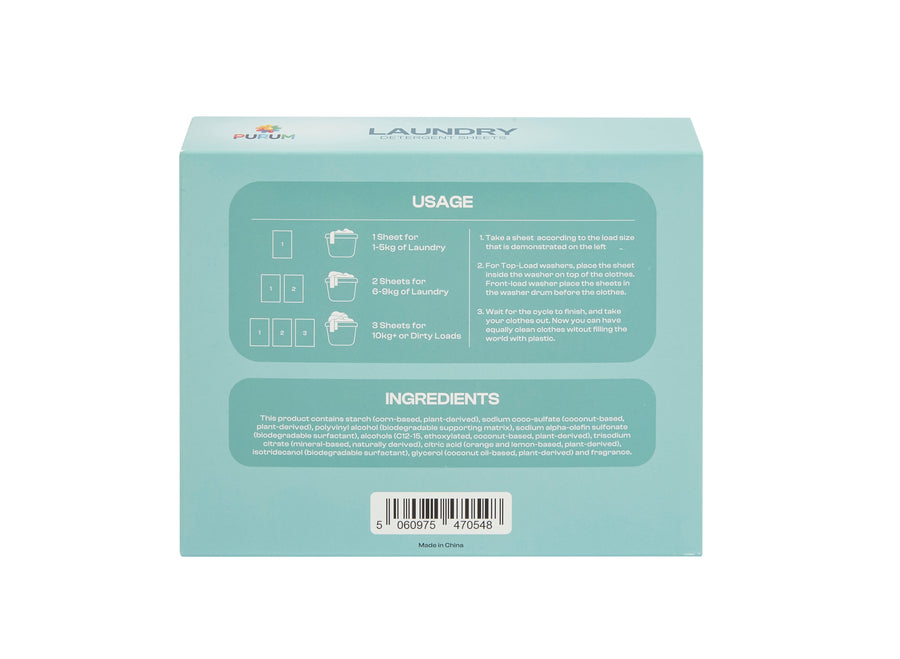 Purum Eco Laundry Mega Bundle – 320 Laundry Sheets + 1.375kg Scent Boosters
