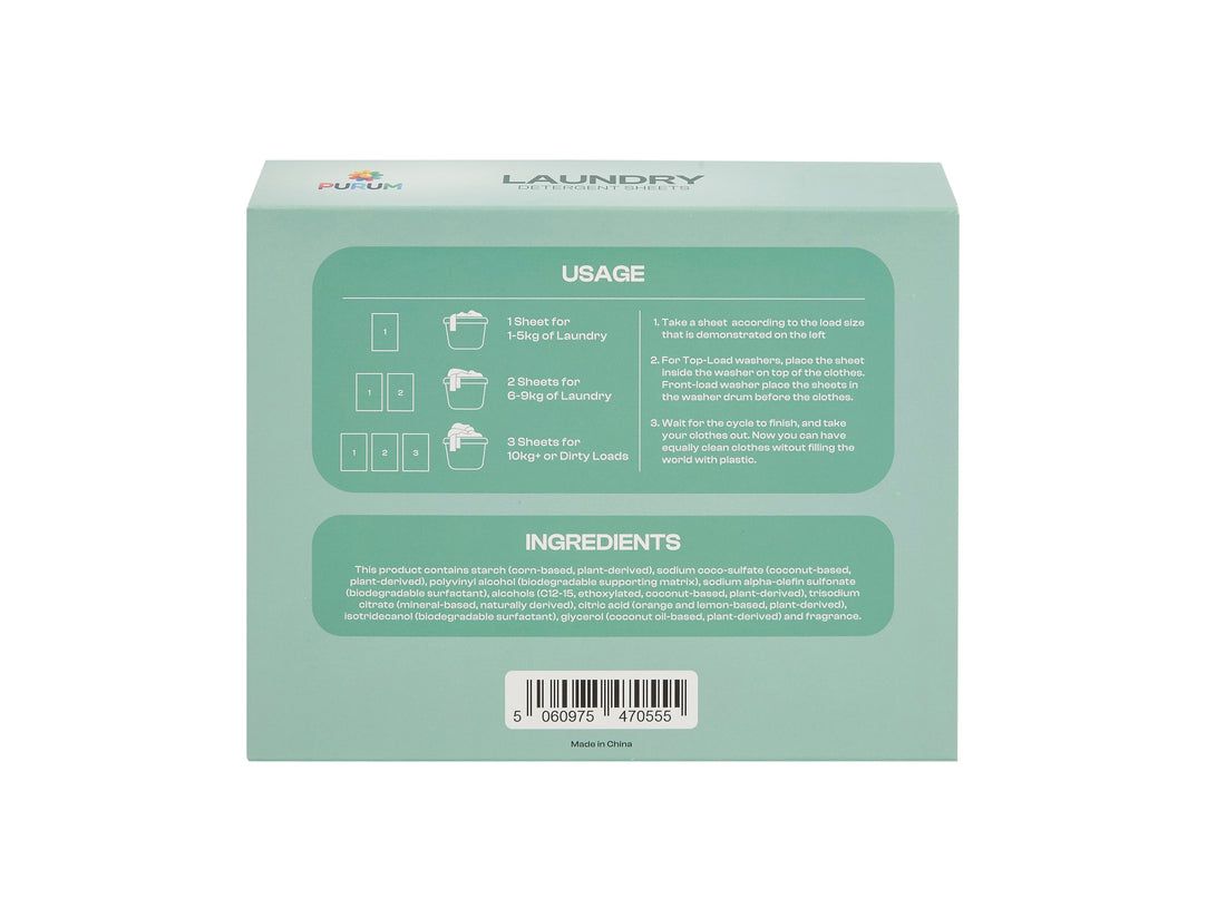 Purum Eco Laundry Mega Bundle – 320 Laundry Sheets + 1.375kg Scent Boosters